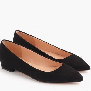 J crew suede pointed flats size 7